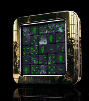 Dice Terninges 195 166   25 Terninger Baron Of Dice: D6   -sidet  Day Of The Dead Green Coffin  Square Corners