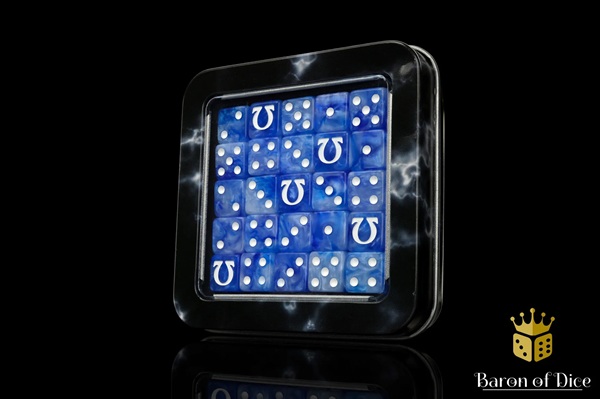 Dice Terninges 195 166   25 Terninger Baron Of Dice: D6   -sidet  Omega White  Square Corners