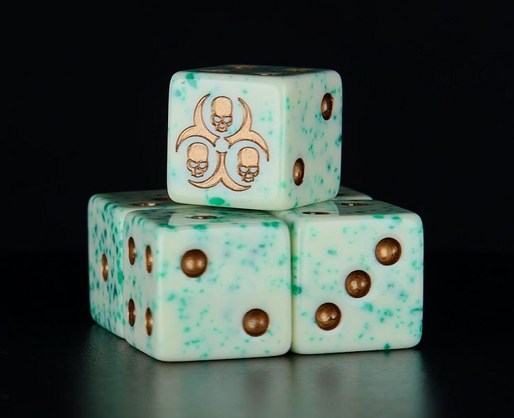 Dice Terninges 195 166   25 Terninger Baron Of Dice: D6   -sidet  Pestilence  Square Corners
