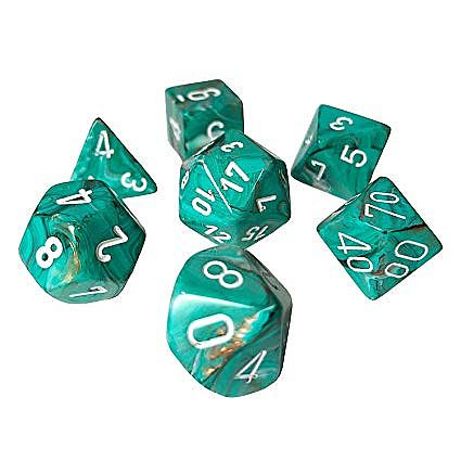 Dice Terninges 195 166     Terninger Marble Polyhedral Oxi-copper With White