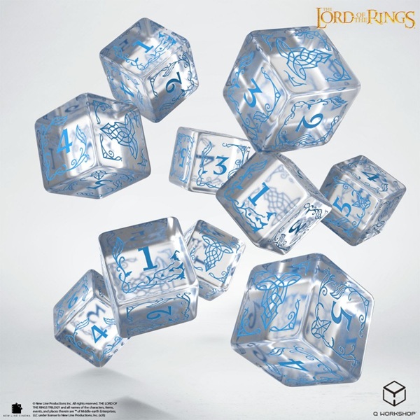 Dice Terninges 195 166   10 Terninger   Sidet  D6  The Lord Of The Rings: Rivendell Water