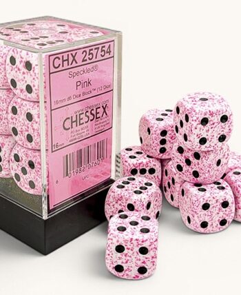 Dice Terninges 195 166   12 Terninger Speckled Dice Block D6    Sidet  16mm: Pink