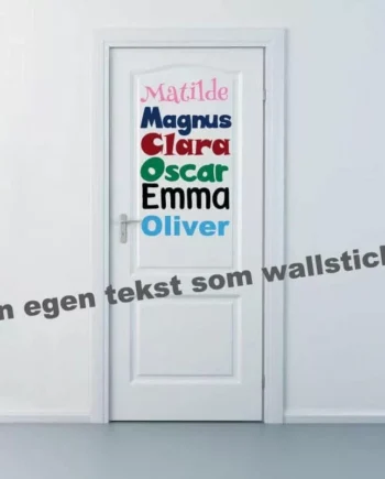 Din Egen Tekst En Linje Wallsticker