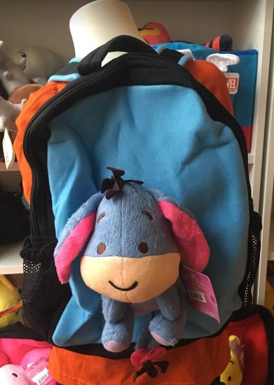Disney Winnie The Pooh Eeyore Skoletaske Rygs 195 166   Backpack Bag Taske Super Nuttet Plush Bamse
