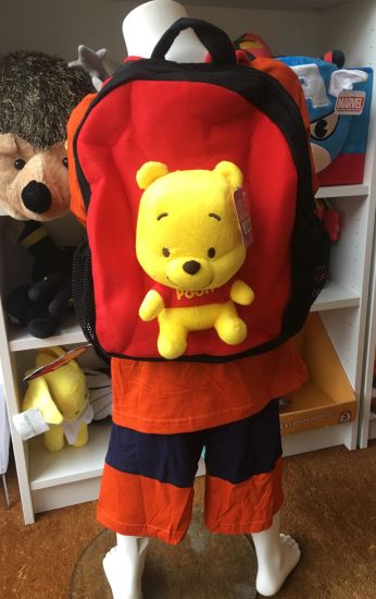 Disney Winnie The Pooh Pooh Skoletaske Rygs 195 166   Backpack Bag Taske Super Nuttet Plush Bamse