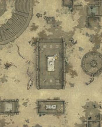 Don   Panic Games: Drakerys Gaming Mat Playmat  : Ancient City 90cm   90cm