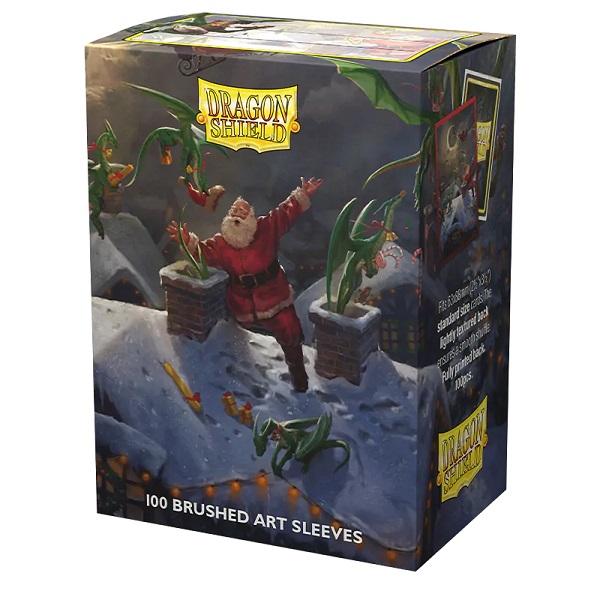 Dragon Shield Deck Protectors Brushed Art Sleeves: Christmas 2023 100 Lommer Dragonshield Sleeves  At-12101