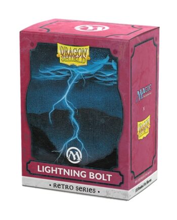 Dragon Shield Deck Protectors Brushed Art Sleeves: Magic: The Gathering Retro Series: Lightning Bolt 100 Lommer Dragonshield Sleeves  At-16534