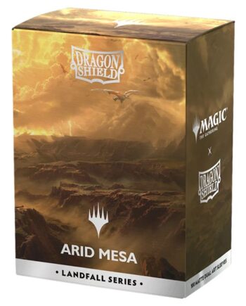 Dragon Shield Deck Protectors License Sleeves: Magic: The Gathering Landfall Series: Arid Mesa 100 Lommer Dragonshield Sleeves  At-16502