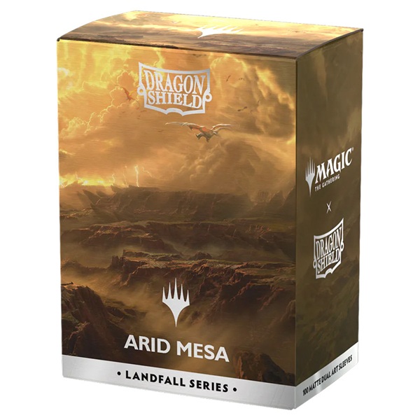 Dragon Shield Deck Protectors License Sleeves: Magic: The Gathering Landfall Series: Arid Mesa 100 Lommer Dragonshield Sleeves  At-16502