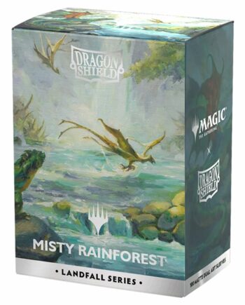 Dragon Shield Deck Protectors License Sleeves: Magic: The Gathering Landfall Series: Misty Rainforest 100 Lommer Dragonshield Sleeves  At-16501