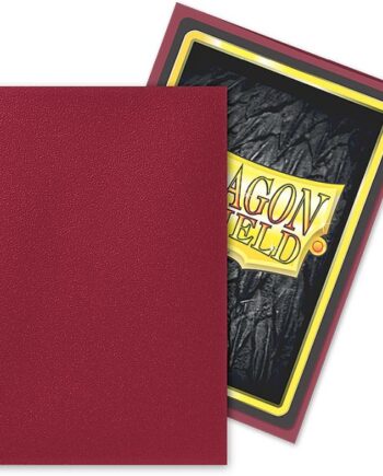 Dragon Shield Small Japanese Size Deck Protectors Matte: Blood Red    195 184    60 Lommer Dragonshield  Yugioh  Sleeves  At-11150