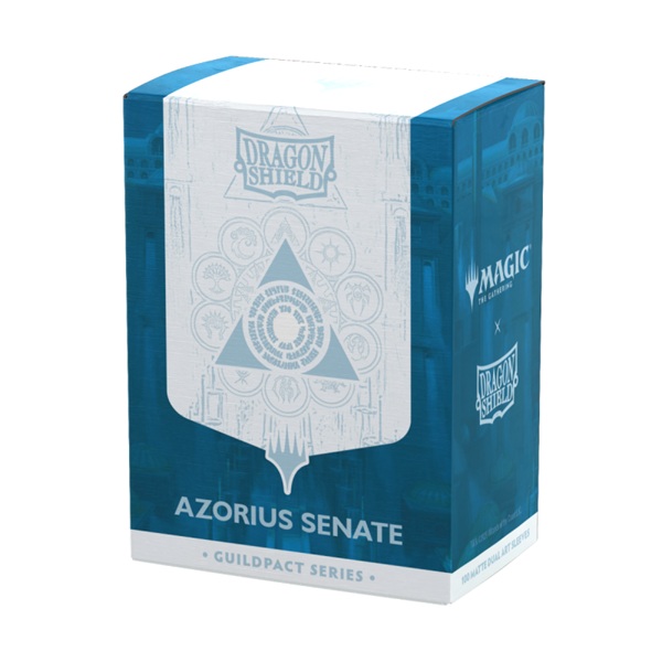 Dragon Shield Deck Protectors Matte Dual Art Sleeves: Magic: The Gathering: The Guildpact Series Azorius Senate 100 Lommer Dragonshield Sleeves  At-16507