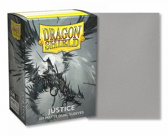 Dragon Shield Deck Protectors Matte Dual: Justice 100 Lommer Dragonshield Sleeves  At-15061