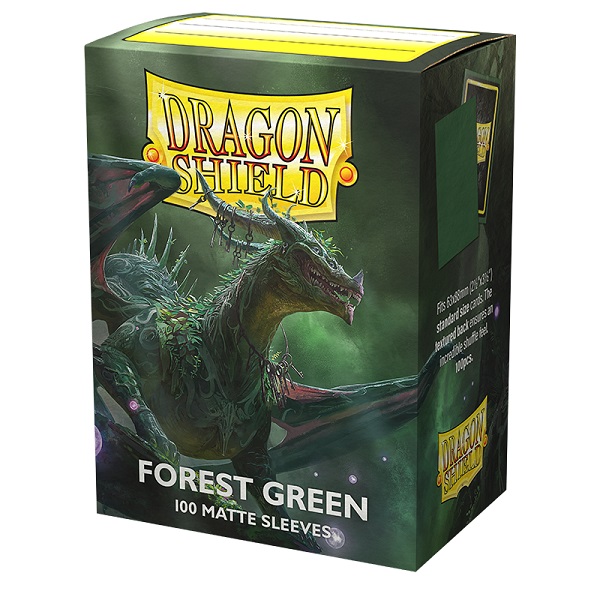Dragon Shield Deck Protectors Matte: Forest Green 100 Lommer Dragonshield Sleeves  At-11056