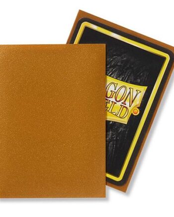 Dragon Shield Deck Protectors Matte: Gold  Guld  100 Lommer Dragonshield Sleeves  At-11006