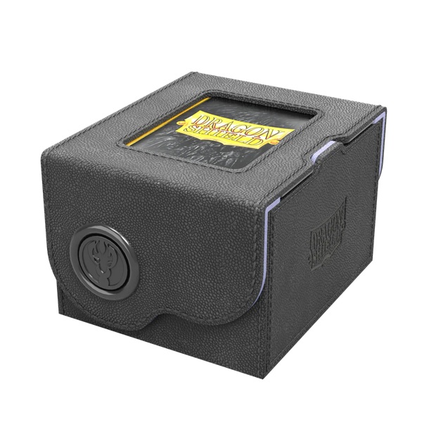 Dragon Shield: Dragon Lock System Dragon Box 150  Black   Lilac Plads Til 150  Kort   Lommer Dragonshield  At-40826