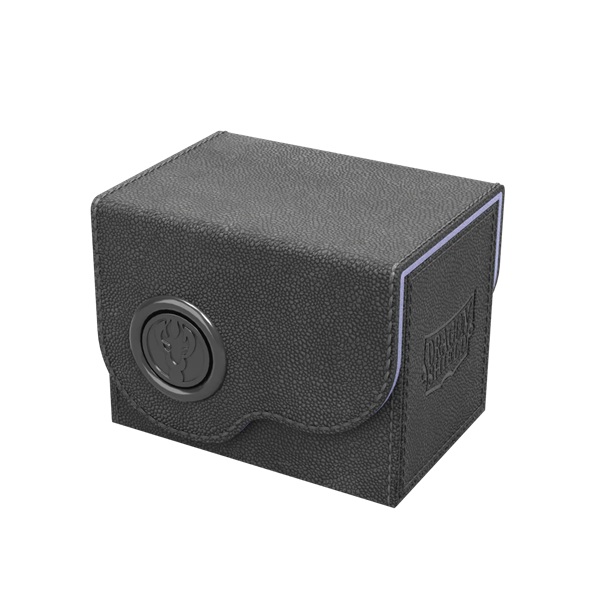 Dragon Shield: Dragon Lock System Dragon Box 80  Black   Lilac Plads Til 80  Kort   Lommer Dragonshield  At-40814
