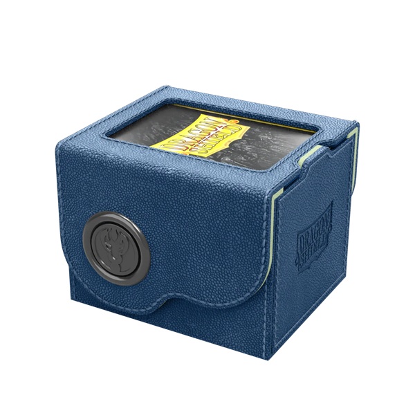 Dragon Shield: Dragon Lock System Dragon Box 100  Blue   Mint Plads Til 100  Kort   Lommer Dragonshield  At-40818