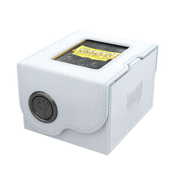 Dragon Shield: Dragon Lock System Dragon Box 150  White   Aqua Plads Til 150  Kort   Lommer Dragonshield  At-40827