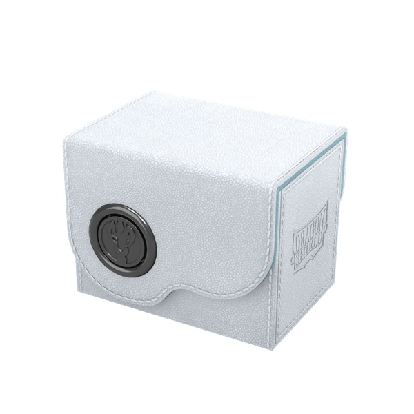 Dragon Shield: Dragon Lock System Dragon Box 80  White   Aqua Plads Til 80  Kort   Lommer Dragonshield  At-40815