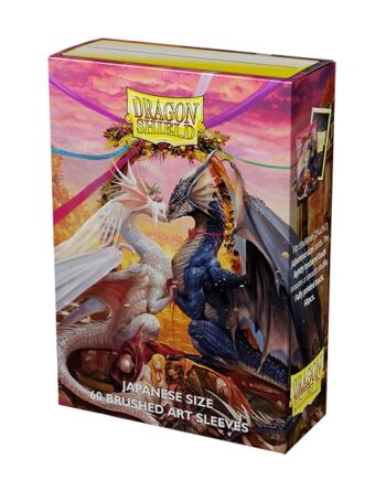 Dragon Shield Small Japanese Size Deck Protectors Brushed Art Sleeves: Valentine Dragons  2023  60 Lommer Dragonshield Sleeves  At-12613