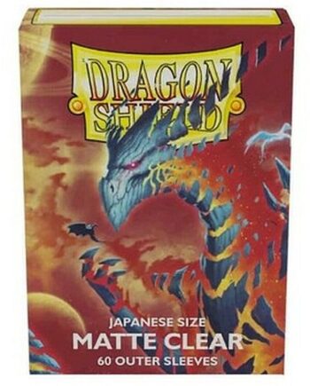 Dragon Shield Small Japanese Size Deck Protectors Matte Clear  Gennemsigtig  60 Lommer Dragonshield  Yugioh  Sleeve Outer Covers