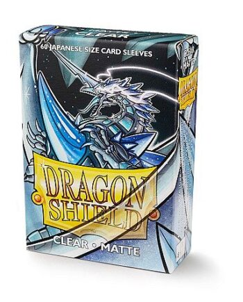 Dragon Shield Small Japanese Size Deck Protectors Matte: Clear  Gennemsigtig  60 Lommer Dragonshield  Yugioh  Sleeves  At-11101