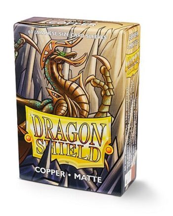 Dragon Shield Small Japanese Size Deck Protectors Matte: Copper  Kobber  60 Lommer Dragonshield  Yugioh  Sleeves  At-11116