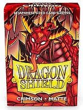 Dragon Shield Small Japanese Size Deck Protectors Matte: Crimson 60 Lommer Dragonshield  Yugioh  Sleeves  At-11121