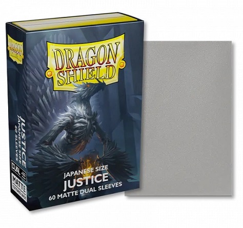 Dragon Shield Small Japanese Size Deck Protectors Matte Dual: Justice 60 Lommer Dragonshield  Yugioh  Sleeves  At-15161