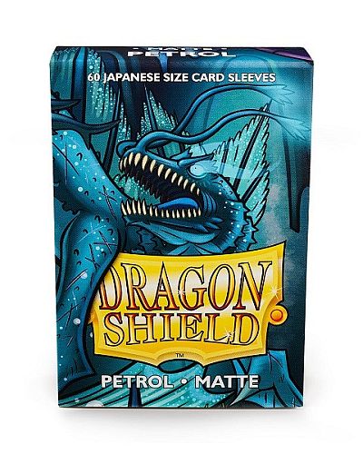 Dragon Shield Small Japanese Size Deck Protectors Matte: Petrol 60 Lommer Dragonshield  Yugioh  Sleeves  At-11120