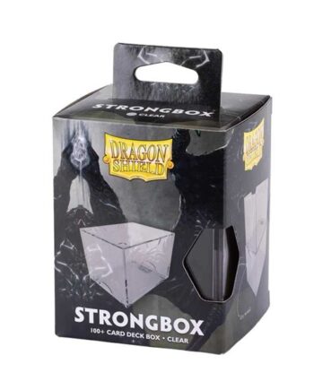 Dragon Shield Strongbox  Gaming Deck Box  Clear  Gennemsigtig  Holder 100  Kort Dragonshield  At-19001