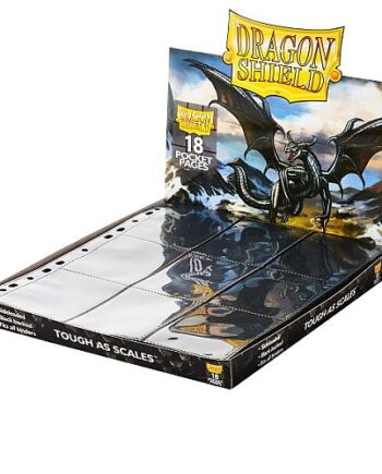 Dragon Shield 18-pocket Pages: Classic  Mappelommer Til Ringbind 11 Huller  Side-loading Black  Sort   50