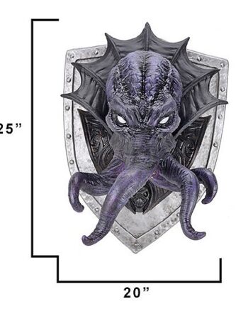 Dungeons   Dragons       Foam Figure Wall Trophy: Mind Flayer Plaque  Illithid