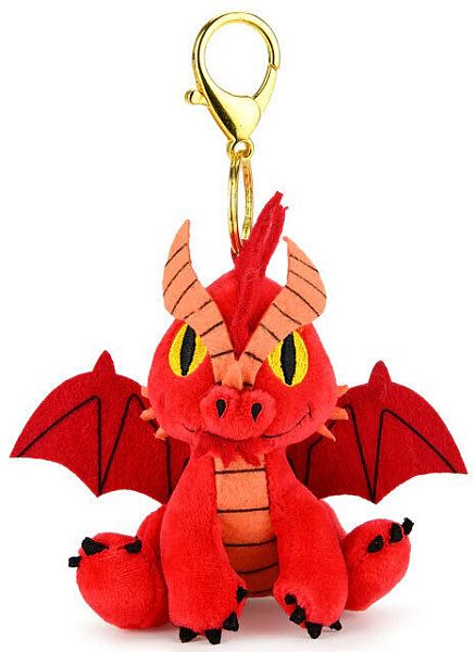 Dungeons   Dragons Red Dragon Kidrobot Phunny Plush Bamse Keyring Charm 7cm