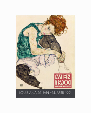Egon Schiele  Woman Sitting  Exhibition Poster