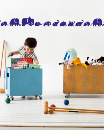 Elefant Border Wallsticker