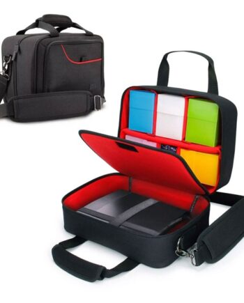 Enhance Gaming: Usa Gear Magic: The Gathering Mtg Deck Travel Bag Card Protector Bag With Strap  Red