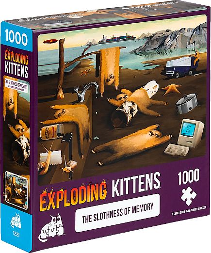 Exploding Kittens: Slothness Of Memory Puzzle  1000 Pieces