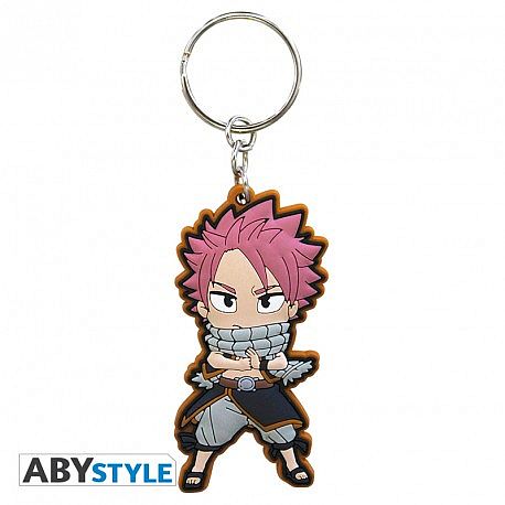 Fairy Tail Natsu Pvc Keychain     195 184 Glering