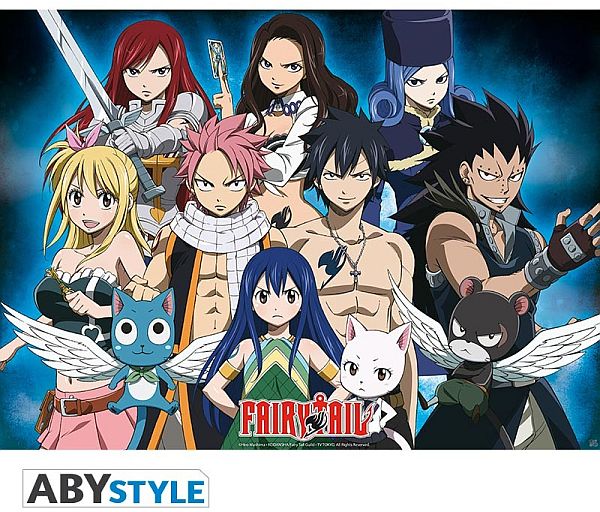 Fairy Tail  Quot Guild Group Quot  Poster Plakat 52x38cm