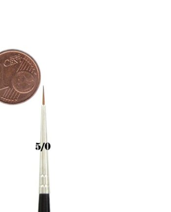 Feldherr Kolinsky Red Sable Brush Size        195 152    0mm   Visible Hair Length 6mm