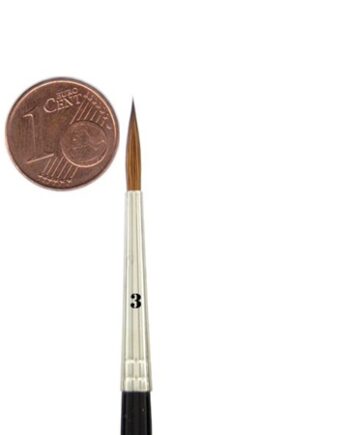Feldherr Kolinsky Red Sable Brush Size      195 152    7mm   Visible Hair Length 14mm
