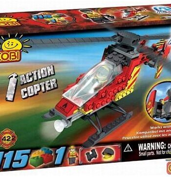 Fire Squad Action Helicopter  Cobi Construction Blocks