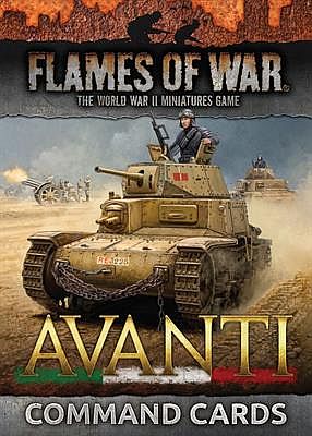 Flames Of War Avanti  Italian  Command Cards