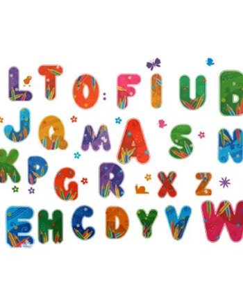 Flot Wallsticker Med Et Farverigt Alfabet Fra   Til