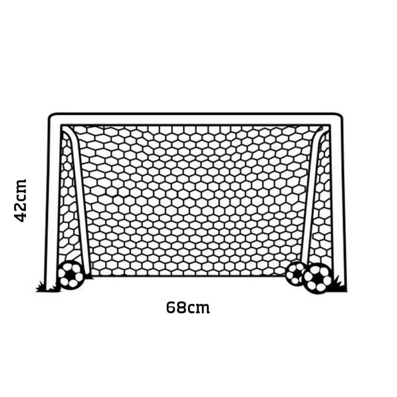 Fodboldmål Wallsticker Få Et Fodboldmål På Væggen 42x68cm