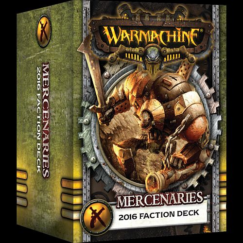 Forces Of Warmachine: 2016 Faction Deck Mk  Iii Mercenaries Color Stat Cards Pip-91109