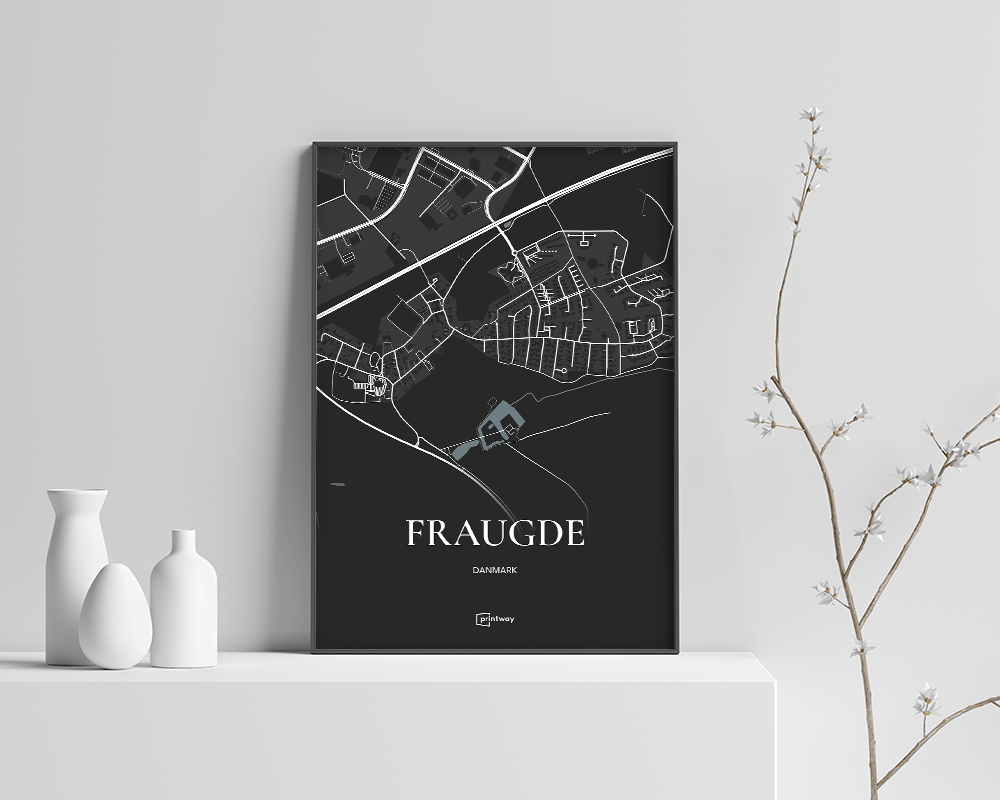 Fraugde Plakaten Fuldt Kort Sort 70 100 Cm B1